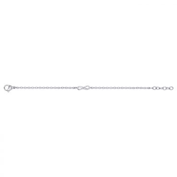 Phebus Acier - Bracelet Acier Motif Infini 16+3Cm