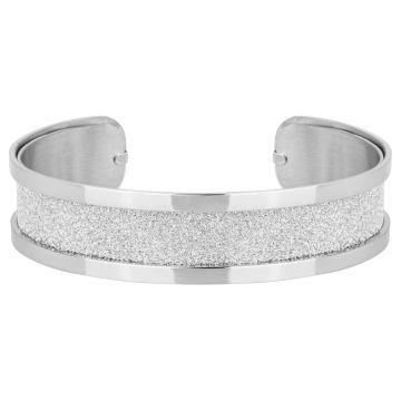 Phebus Acier - Bangle Acier Glitter Blanc Diamants M.60