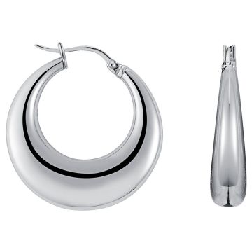 Phebus Acier - Boucles D'Oreilles Acier Creoles