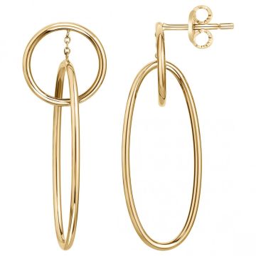 Phebus Acier - Boucles D'Oreilles Acier Ipg Multi Cercles-