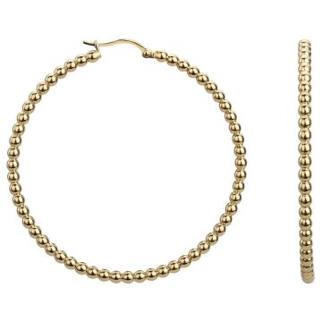 Phebus Acier - Boucles D'Oreilles Creoles Acier Ipg-Diamants M.50Mm