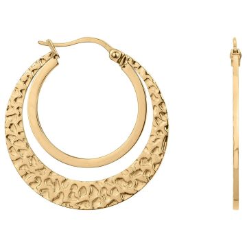 Phebus Acier - Boucles D'Oreilles Creoles Acier Ipg