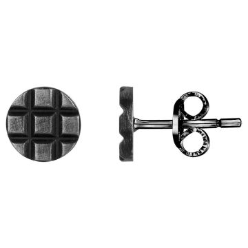 Phebus Homme - Boucles D'Oreilles Acier Ip Vintage