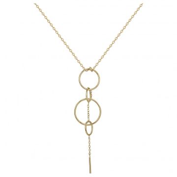 Phebus Acier - Collier Acier Ipg Multi Cercles-75+5Cm