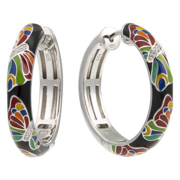 Creoles Argent 925 + Oxydes De Zirconium