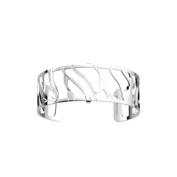 Bracelet Argenté Brillant Tigre  25mm 