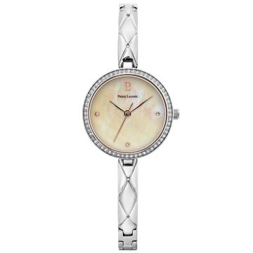 Montre Femme LEIA Cadran Blanc Bracelet Acier Argenté