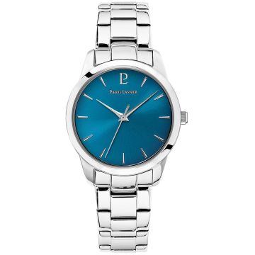 Montre Femme ROXANE Cadran Bleu Bracelet Acier Argenté