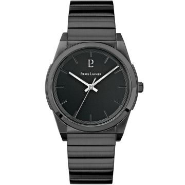 Montre Homme CANDIDE Cadran Noir Bracelet Acier Noir