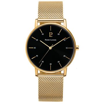 Coffret Homme CITYLINE Cadran Noir Bracelet Cuir Noir