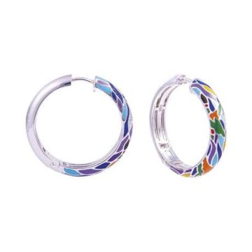 Creoles Argent Laque + Oxydes