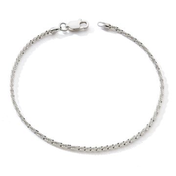 Bracelet 925 Tout Argent blanc18,5cm c1037