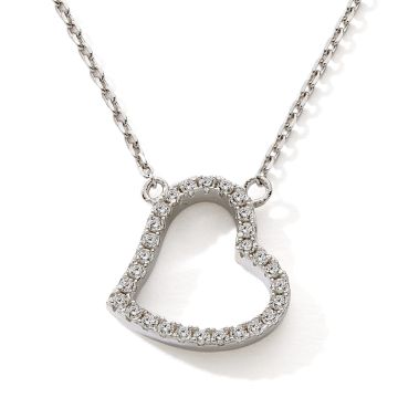 Collier 925 Oxydes Coeur 42+3cm