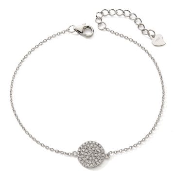 Bracelet 925 Oxydes Rond 17+3cm