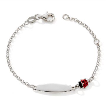 Goumettre Identité Bébé 925 Tout Argent P-Ovale m.jaseron Coccin 12+2,5cm
