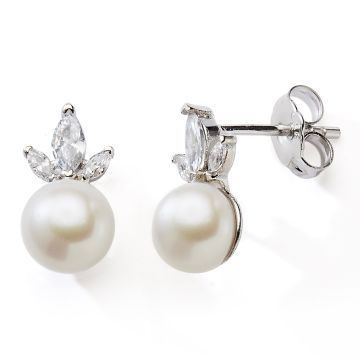 Boucles D'oreilles 925 Oxydes Perle