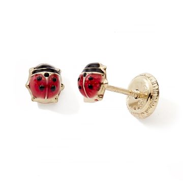 Boucles D'oreilles 375 millièmes Coccinelle Vis Pm
