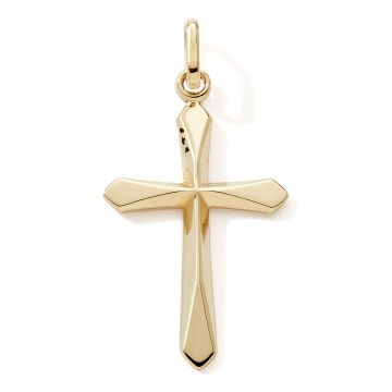 Pendentif 375 or Jaune Tout or Croix