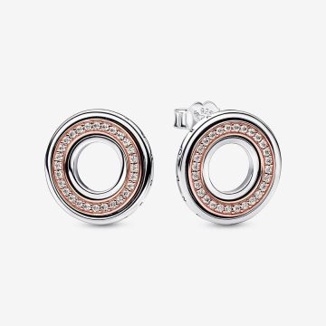 Clous d’Oreilles Signature et Pavé Bimatière Pandora Signature