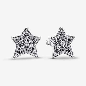 Clous d'Oreilles Étoile Asymétrique Céleste