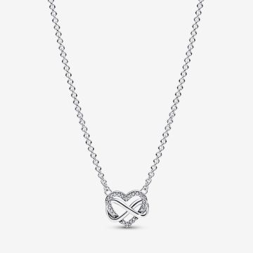 Collier Cœur Infini Scintillant