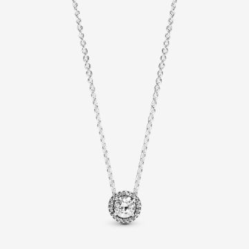 Collier Halo Scintillant Rond