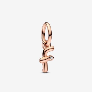 Charm Pendant Alphabet Lettre f