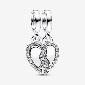 Charm Pendant Cœur de l'Amitié Séparable