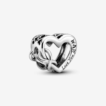 Charm Cœur Infinity Love You Mum (Je t'aime maman)