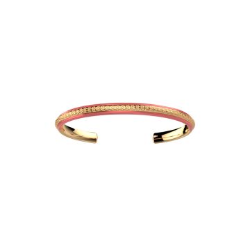 Jonc Les Cadettes or jaune Laque corail Sunset
