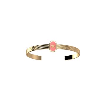 Jonc Les Cadettes or jaune Laque corail Felicidad