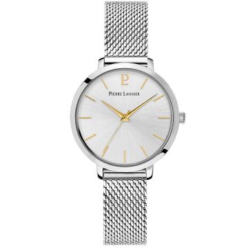 Montre Femme CHOUQUETTE Cadran Argenté Bracelet Acier milanais Argenté