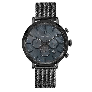 Montre Homme BARON Cadran Noir Bracelet Acier milanais Noir