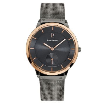 Montre Homme DANDY Cadran Gris Bracelet Acier milanais Anthracite