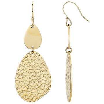 Phebus Acier - Boucles D'Oreilles Acier Pvd Jaune