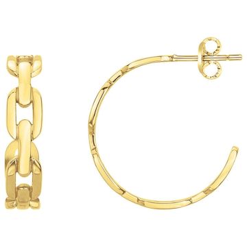Phebus Acier - Boucles D'Oreilles Acier Pvd Jaune