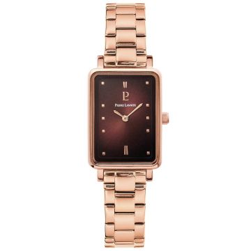 Montre Femme ARIANE Doré-rose Cadran Chocolat Bracelet Acier Doré-rose 12 MM