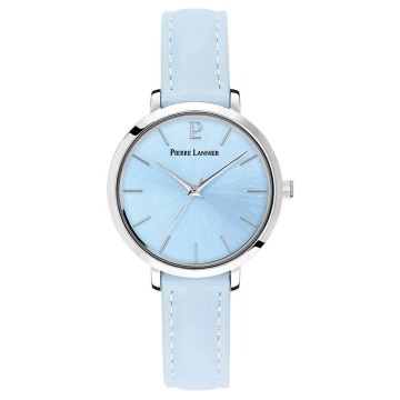 Montre Femme CHOUQUETTE Cadran Bleu Bracelet Cuir Bleu