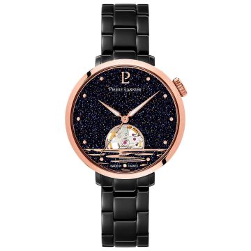 Montre Femme AUSTRALE Gris Cadran Noir Bracelet Acier Gris 14 MM