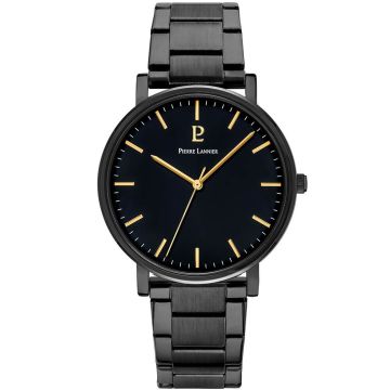 Montre Homme ESSENTIAL Cadran Noir Bracelet Acier Noir