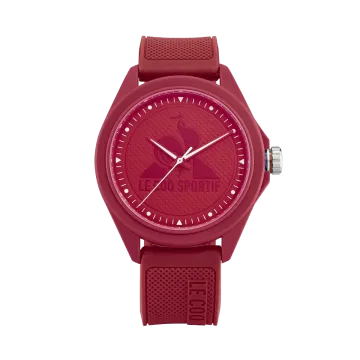 Montre Le Coq Sportif Monochrome Miyota Quartz Movement 42 Mm Rouge
