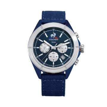 Montre Le Coq Sportif Essentiel Miyota Quartz Movement 42 Mm Bleu Pvd 