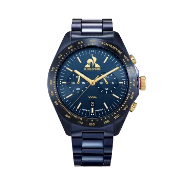 Montre Le Coq Sportif Coq D’Or Miyota Quartz Movement 42,5 Mm Bleu Acier