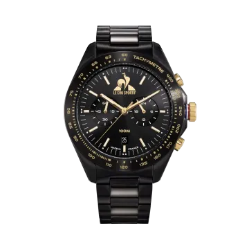 Montre Le Coq Sportif Coq D’Or Miyota Quartz Movement 42,5 Mm Noir Acier