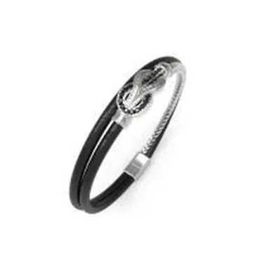 Bracelet Acier Doré, Nœud Marin Pavé Zircon Cubique Sailor Knot Homme Guess Bijoux