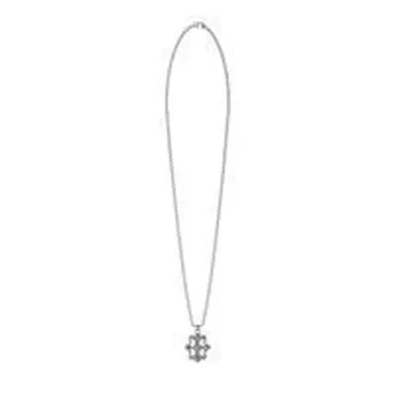 Collier Acier Rhodié, Médaillon Guess En Acier Rhodié Brossé Sailor Knot Homme Guess Bijoux