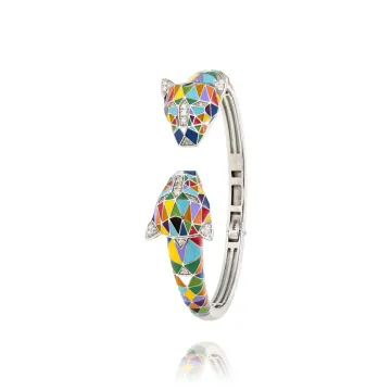 Bracelet Jonc Argent 925 + Oxydes