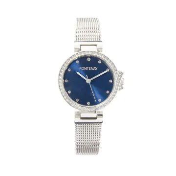 Montre Fontenay Chloe Acier Cadran Bleu