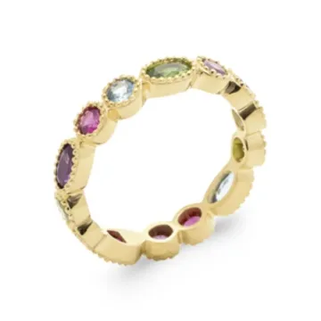 Bague plaqué or, or 750 millièmes
