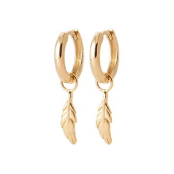 Boucles D'oreilles plaqué or, or 750 millièmes